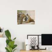Royal Bengal Tiger and young ones - touching Poster (Home Office)