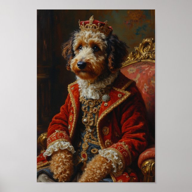 Royal Bernedoodle Portrait Poster (Front)