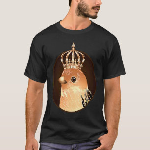 Royal bird as portrait with golden crown 1 T-Shirt