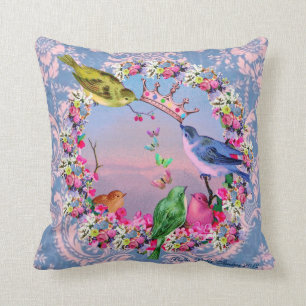Royal Birds by Bella Bella Studios Cushion