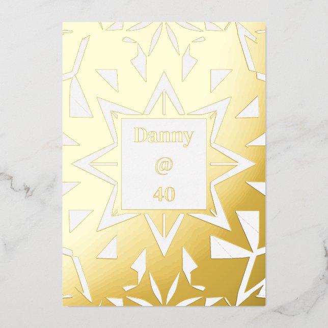 Royal Birthday Dinner Party Menu (Front)