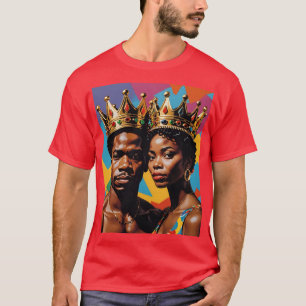Royal Black Love Crowned Couple Tee