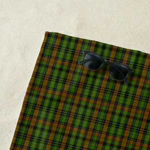 Royal Black Watch Tartan Plaid Classic Blue  Beach Towel