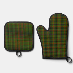 Royal Black Watch Tartan Plaid Classic Blue Oven Mitt & Pot Holder Set