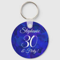 Royal Blue 30 and Flirty Birthday Party Favour
