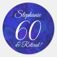 Royal Blue 60 and Retired Retirement Favour