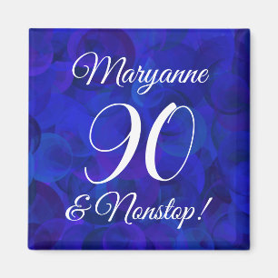 Royal Blue 90 and Nonstop Birthday Party Magnet