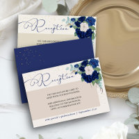 Royal Blue and Ivory Rose Reception