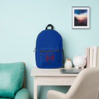 Royal Blue and Red School Colours and Letters