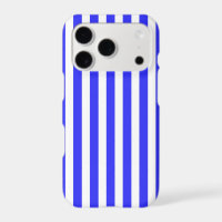 Royal blue and white candy stripes