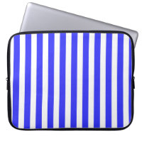 Royal blue and white candy stripes