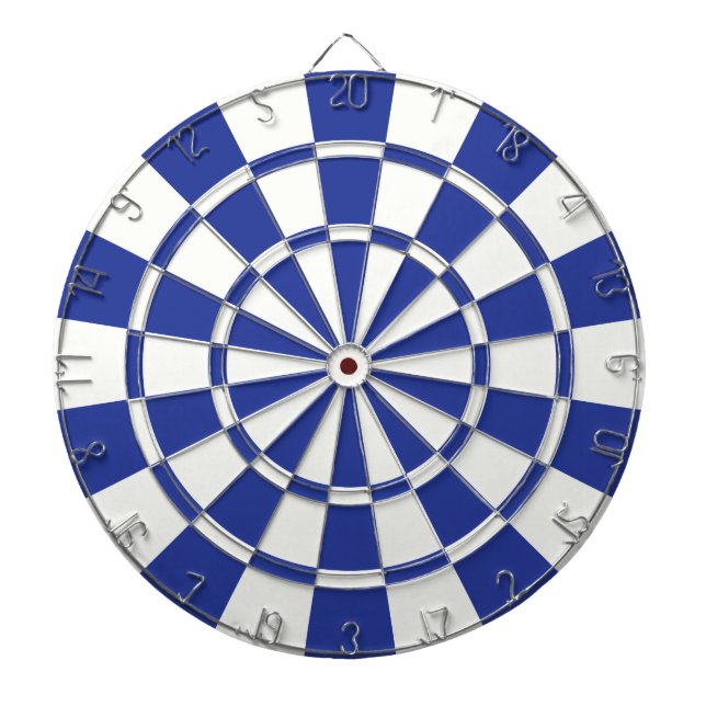 Royal Blue And White Dartboard (Front)