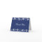 Royal Blue and White Floral Vine Thank You Note
