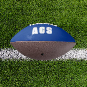 Royal Blue and White School Colours Team American Football