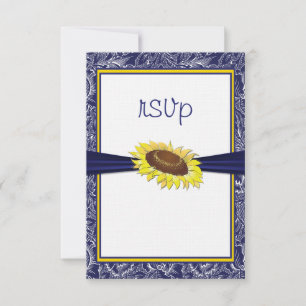 Royal Blue and Yellow Sunflowers Collection RSVP