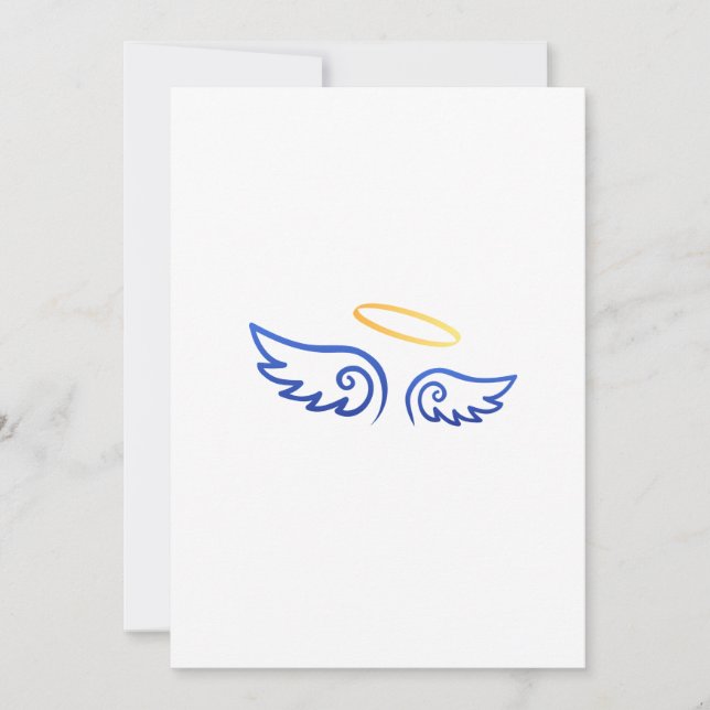 Royal Blue Angel wings with Halo (Front)