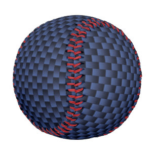 Royal Blue Automotive Carbon Fibre Weave Print Baseball