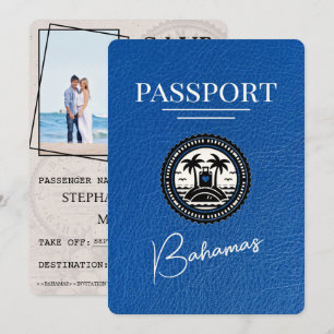 Royal Blue Bahamas Passport Save The Date