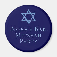 Royal Blue Bar Mitzvah Party Star of David