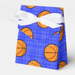 Royal Blue Basketball Pattern Favour Box