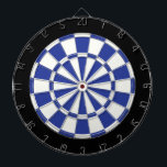 Royal Blue Black And White Dartboard<br><div class="desc">Royal Blue Black And White Dart Board</div>