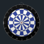 Royal Blue Black And White Dartboard<br><div class="desc">Royal Blue Black And White Dart Board</div>