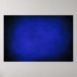 Royal Blue & Black Backgrounds Poster