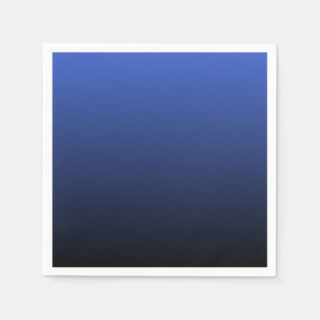 Royal Blue Black Ombre Napkin (Front)