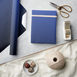 Royal Blue Black Ombre Wrapping Paper