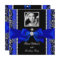 Royal Blue Bow Birthday Party Black Silver Photo 2