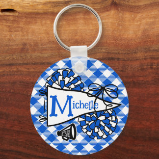 Royal Blue Cheer Pennant Personalised Bag Tag Key Ring