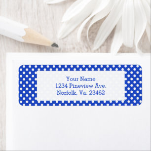 Royal Blue Combination Polka Dots by STaylor