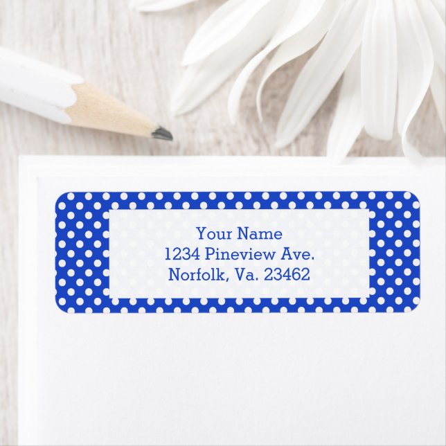 Royal Blue Combination Polka Dots by STaylor (Insitu)
