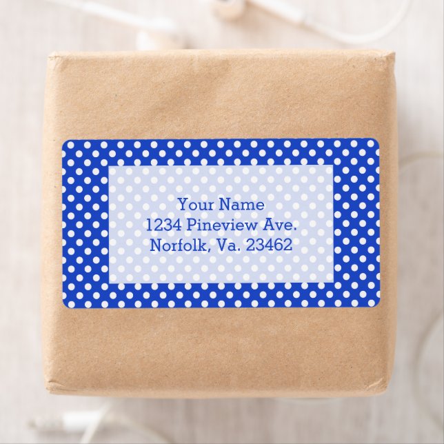 Royal Blue Combination Polka Dots by STaylor (Insitu)