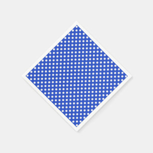Royal Blue Combination Polka Dots by STaylor Napkin