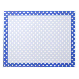 Royal Blue Combination Polka Dots by STaylor Notepad