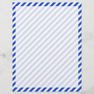 Royal Blue Combination Stripes by Shirley Taylor