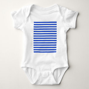 Royal Blue Combination Stripes by Shirley Taylor Baby Bodysuit