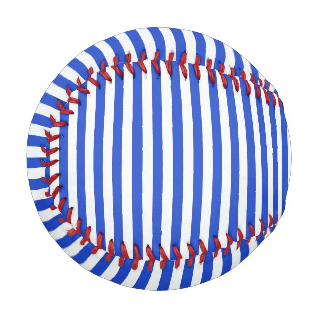 Royal Blue Combination Stripes by Shirley Taylor Baseball (Back Right)