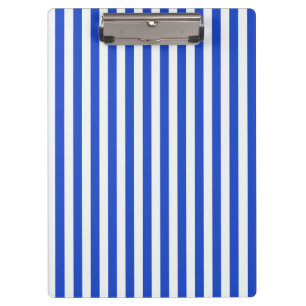 Royal Blue Combination Stripes by Shirley Taylor Clipboard