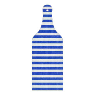 Royal Blue Combination Stripes by Shirley Taylor Cutting Board