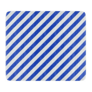 Royal Blue Combination Stripes by Shirley Taylor Cutting Board
