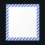 Royal Blue Combination Stripes by Shirley Taylor Notepad<br><div class="desc">Royal blue combination stripes notepad. Click on the customise button to add your text. Image can be rotated or re-sized. Images Copyright © Shirley Taylor. All Rights Reserved.</div>