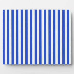 Royal Blue Combination Stripes by Shirley Taylor Plaque