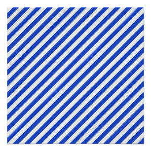 Royal Blue Combination Stripes by Shirley Taylor Poster