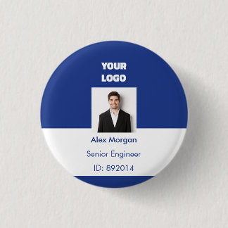 Royal Blue Corporate Executive Photo ID Badge