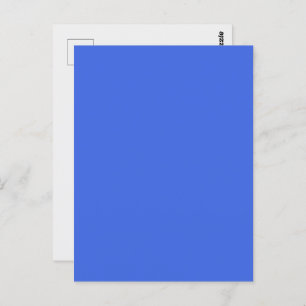 Royal Blue Customizable Postcard