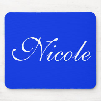 Royal Blue Customized Name Mouse Mat
