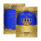 Royal Blue Damask Gold Crown Baby Shower Boy SMALL