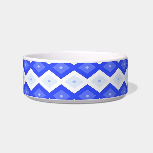 Royal blue diamond pattern bowl (Front)